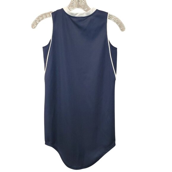 Alleson Athletic Girls Tennis Dress Uniform Size M Blue White Jersey - Picture 5 of 9